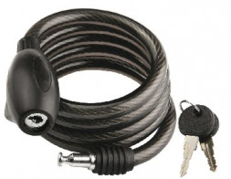 Аксессуары для вело-техники STELS Трос-замок 87306 дл. 1800 мм, диам. 12 мм, чёрный 540014*KU07551