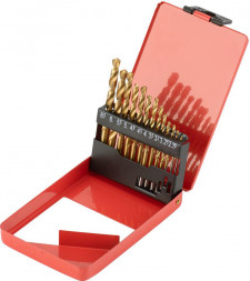 Набор сверл MATRIX Набор нитридтитан. сверл по металлу, 1.5-6.5 мм (через 0.5 мм+3.2мм 4.8 мм), НSS, 13 шт