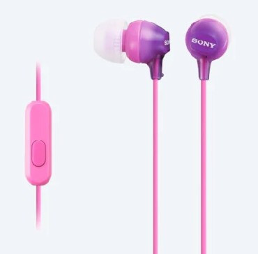 Наушники с гарнитурой SONY MDR-EX15AP/V Цвет Фиолетовый