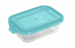 Контейнер MALLONY Контейнер LIMPIDO, 650 мл из жаропрочного стекла с крышкой из пластм,прямоуг,темп режим -40 до +300С (005480)