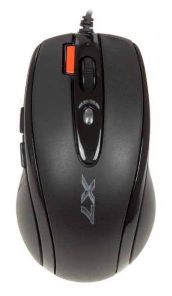 Мышь A4TECH X-710BK черный оптическая (2000dpi) USB игровая (6but)