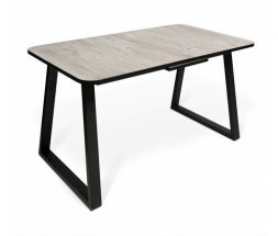 Стол SHEFFILTON SHT-T40/130-160 дуб аляска/черный МДФ/пластик/металл 202919