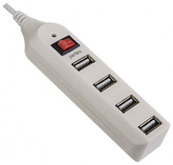 USB-концентратор PERFEO (PF_A4885) USB-HUB 4 Port, (PF-HYD-6001H) белый