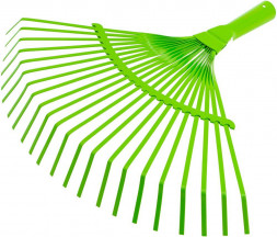 Грабли веерные PALISAD стальные, 425 мм, 22 плоских зуба, эмалированные, без черенка, 617705