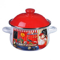 Кастрюля VETTA Повар Кастрюля эмалированная, 18см, 2,0л 894-439