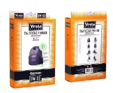 Пылесборники VESTA FILTER DW 03 бумажные (5 шт.)