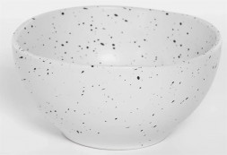 Салатник ELRINGTON 235-61011 AURORA 770мл 150мм, белый в черную точку