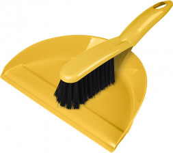 Набор для уборки HOMVER Good щетка-сметка с совком (ярко-желтый) 223201002/02