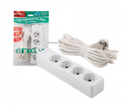 Удлинитель ENGY Гранд 1,7м/4роз. с заземлением (ПВС 3х0,75) (186689)