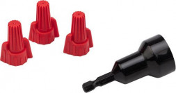 Клемма REXANT (08-0758-10) Соединительный изолирующий зажим с лепестками СИЗ-13 13 мм (1,5-16 мм ), красный (10 шт./уп.)