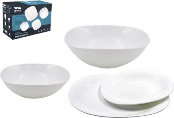 Столовый набор LAVENIR 19PC FQP WHITE