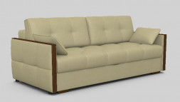 Диван ЭЛЕГИЯ Диван САНДРА TESLA CREAM Орех (Лак) Категория1 (2 кор.)