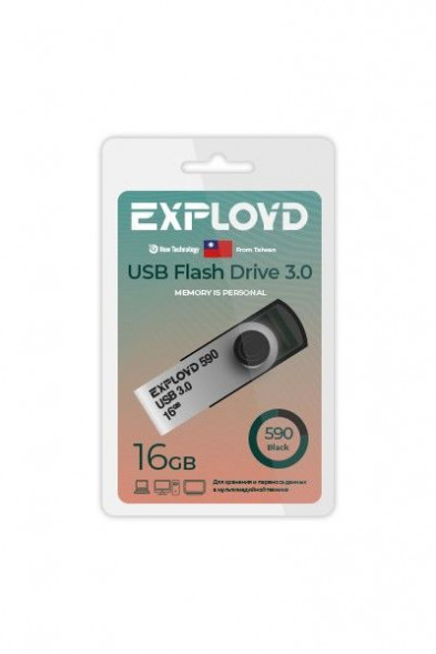 USB флэш-накопитель EXPLOYD EX-16GB-590-Black USB 3.0