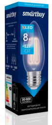 Лампа SMARTBUY (SBL-C37F-8-60K-E27) 8W/6000/E27