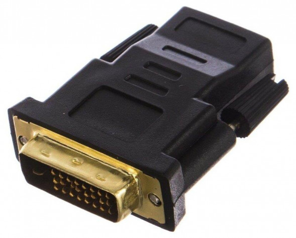 Кабель, переходник PERFEO (A7004) переходник HDMI A розетка - DVI-D вилка