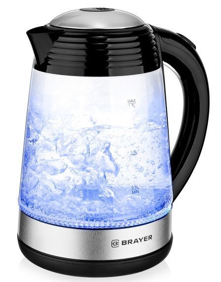 Чайник электрический BRAYER BR1012 (1,7л. стекло)