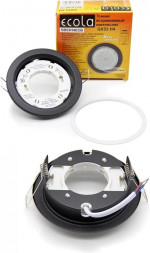 Светильник встраиваемый ECOLA SR533BECB GX53 SP5373 черный матовый