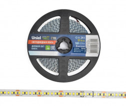 СВЕТОДИОДНЫЕ ЛАМПЫ, ЛЕНТЫ UNIEL (UL-00007644) ULS-2835-180LED/M-10MM-IP20-DC24V-17W/M-5M-6500K КАТУШКА В ГЕРМЕТИЧНОЙ УПАКОВКЕ