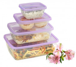 Набор контейнеров VIOLET Набор контейнеров FRESCO 4 шт. 500 мл (Лаванда) 470050136