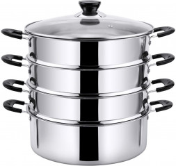 мантоварка POMIDORO POMI D'ORO P630102 Vapore Мантоварка-пароварка, 26см