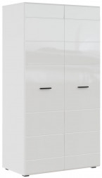 Модуль для гостиной НК-МЕБЕЛЬ GLOSS шкаф 2-х дверный Белый/Белый глянец 71373114 (2 кор.)