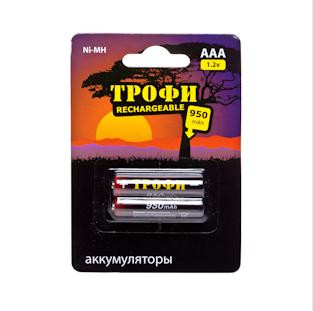 Аккумулятор ТРОФИ HR03-2BL 950 MAH (2)