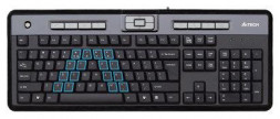 Клавиатура A4TECH KLS-50 PS/2 синий/серый