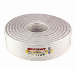 Кабель коаксиальный REXANT (01-2207) RG-6 U бухта 100 м