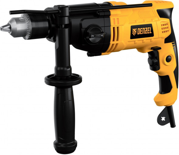 Дрель ударная DENZEL Дрель ударная IDD-1050-2, 1050Вт, 0-1200/0-3200 об/мин, 0-19200/0-51200 уд/мин, 2 скор.// DENZEL Дрель ударная IDD-1050-2, 1050Вт, 0-1200/0-3200 об/мин, 0-19200/0-51200 уд/мин, 2 скор.//