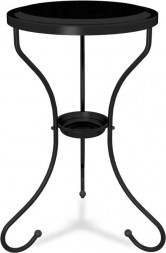 Столик журнальный SHEFFILTON SHT-CT10-1 металл/пластик черный муар (253786)