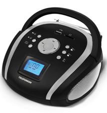 Аудиомагнитола TELEFUNKEN TF-SRP3449 черный/серый