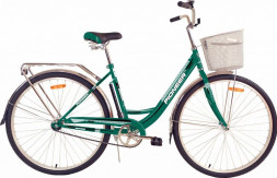 Велосипед PIONEER PATRIOT 28"/18" darkgreen-white-black+корзина