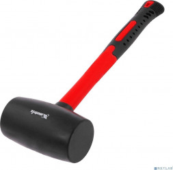 Киянка MATRIX Киянка резиновая, 910 г, черная резина, фибергласовая рукоятка [11194]