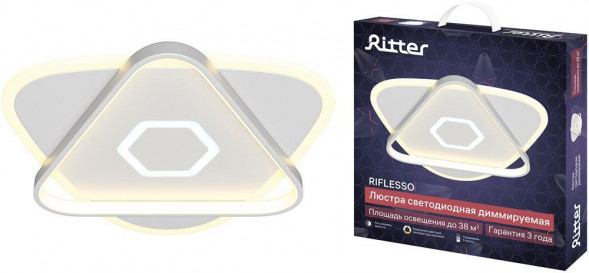 Люстра RITTER 52305 9 RIFLESSO, с ДУ, 3 режима