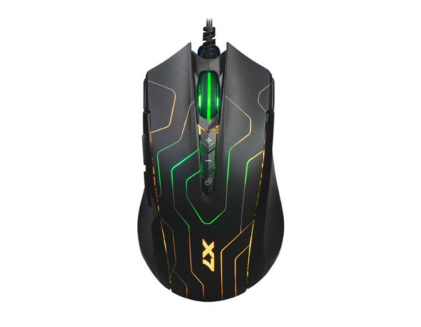Игровая проводная мышь A4TECH X89 Maze оптическая (2400dpi) черная