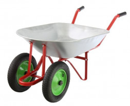 Тачка садовая КАЛИБР Тачка садовая, два колеса, грузоподъемность 180 кг, объем 65 л (Строймаш, г.Лебедянь)