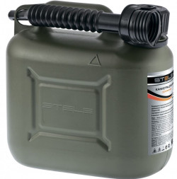 Канистра STELS Канистра для ГСМ вертикальная, 10 л., пластиковая, усиленная 53126