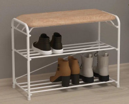 Подставка для обуви ЗМИ Подставка для обуви &quot;Альфа 23&quot; с сиденьем Белый ПДОА 23С Б