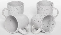 Кружка ELRINGTON 235-61012 AURORA 460мл, белая в черную точку