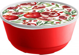 IDILAND Bergamo Scarlet 2л с крышкой с декором (красный) 221165706/03