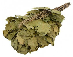 Банные принадлежности БАННЫЕ ШТУЧКИ 32010 Веник дубовый с полынью в уп. "Банные штучки" /25