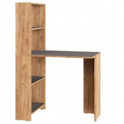 Модульная мебель МЕБЕЛЬ-КОМПЛЕКС ЛАЙТ Стол-стеллаж рабочий Дуб золотой крафт/Серый шифер