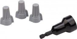 Клемма REXANT (08-0759-10) Соединительный изолирующий зажим с лепестками СИЗ-15 14,9 мм (4-16 мм ), серый (10 шт./уп.)