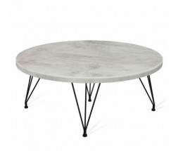 Столик журнальный SHEFFILTON SHT-TU29/H36/МДФ 80 бетон светлый/черный муар металл/МДФ 191168