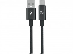 Кабель AKSBERRY (6900295590016) X163 Nylon silk USB-A - Type-C, черный