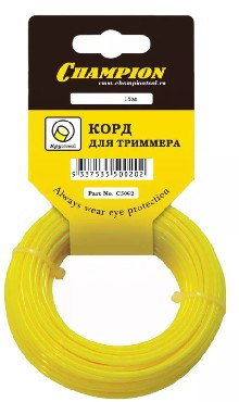 Леска для триммера CHAMPION C5002 - корд трим. Round 2.0мм* 15м (круглый) в мотке