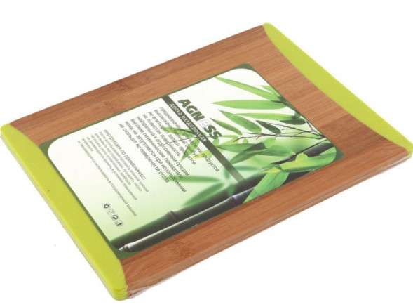 Доска разделочная AGNESS 897-017 бамбук 27*20*1,0см