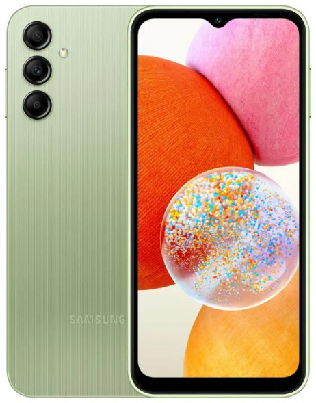 Смартфон SAMSUNG Galaxy A14 SM-A145F 4/64Gb Light green (SM-A145FLGUCAU)