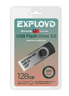 USB флэш-накопитель EXPLOYD EX-128GB-590-Black USB 3.0