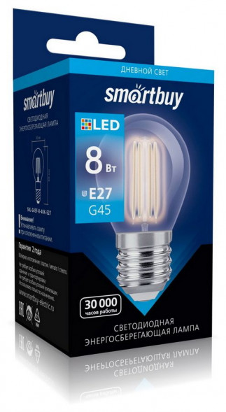 Лампа SMARTBUY (SBL-G45F-8-40K-E27) 8W/4000/E27